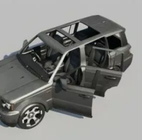 Utility Vehicle Open Door 3d model