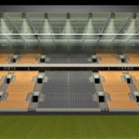 Sports Stadium Building 3d model