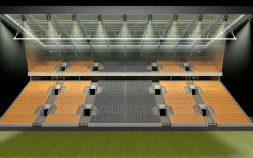 Soccer Field Stadium 3d model