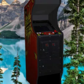 Star Gate Arcade Machine 3d model