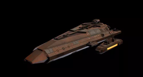 Spaceship Star Trek Bajoran Freighter 3d model Spaceship Star Trek Bajoran Freighter 3d model