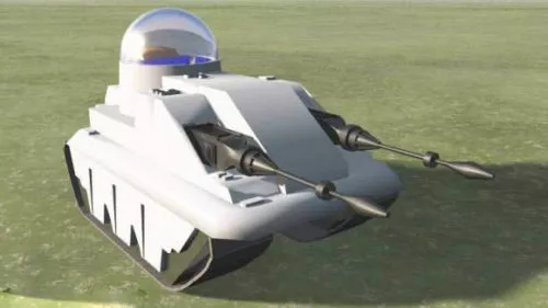 Modern Tank Concept 3d model