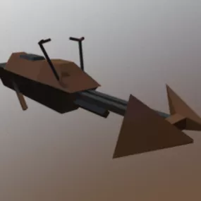 Star Wars Bike Lowpoly 3d model