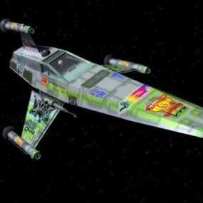 Star Wars Spaceship T-wing Starfighter 3d model
