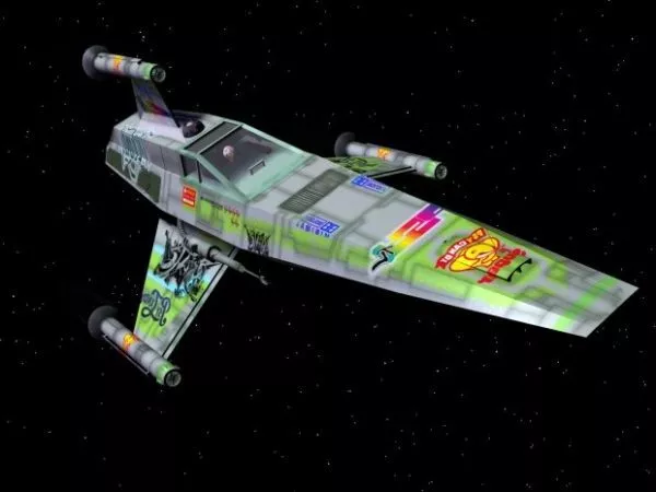 Starfighter Futuristic Spaceship 3d model