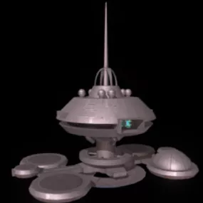 Starbase Sci-fi Spaceship 3d model