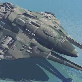 Star Cruiser Military Spaceship 3d model