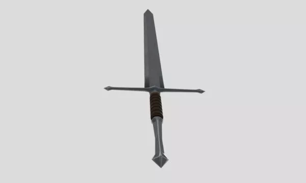 Steel Longsword Weapon 3d model Steel Longsword Weapon 3d model