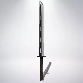 Weapon Steel Dark Blade Sword 3d model