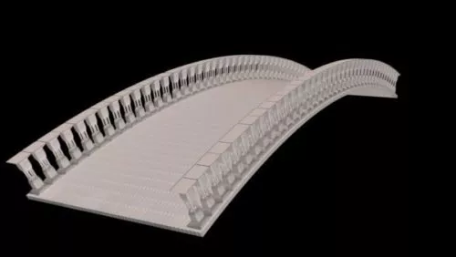 Small Garden Bridge 3d model
