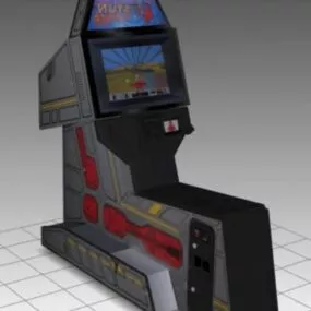 Stun Runner Sitdown Arcade Game Machine 3d model