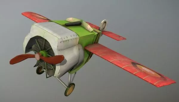 Flying Airplane 3d model