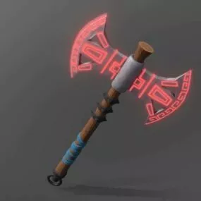 Weapon Rune Axe 3d model