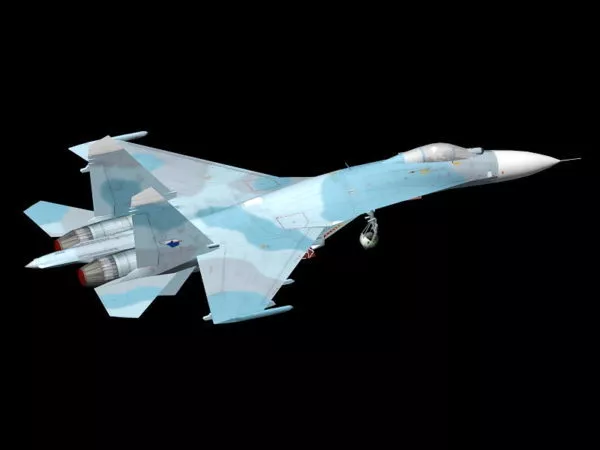 Su-27 Aircraft 3d model Su-27 Aircraft 3d model