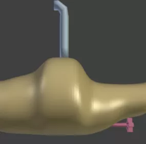 Simple Submarine Toy 3d model