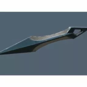 Printable Throwing Knife 3d model