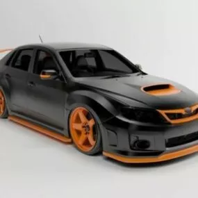 Car Subaru Impreza Sti 2011 3d model