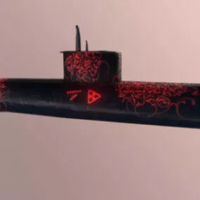 Army Submarine 3d model