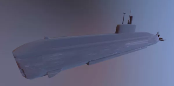 Ww2 Submarine 3d model
