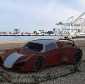 Super Car Design 3d model