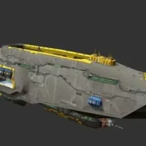 Sci-fi Super Crucero Cruiser 3d model