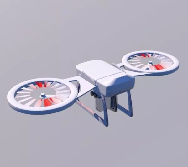 Futuristic Drone, Dragonfly Bot 3d model