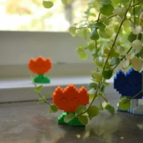Printable Super Mario World Fire Flower 3d model