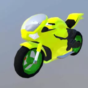Super Bike Lowpoly 3d model