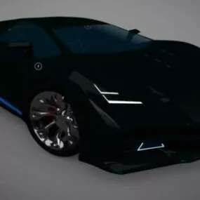 Super Car Lamborghini Style 3d model