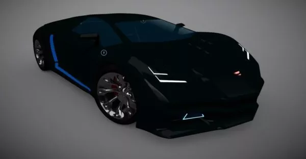 Red Lamborghini Reventon 3d model