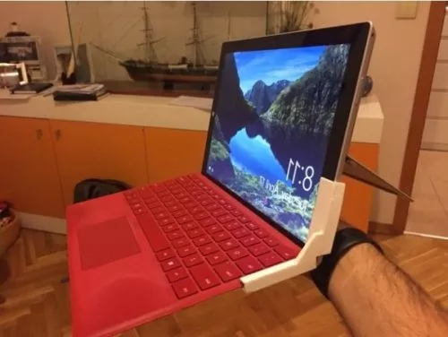Printable Surface Pro Laptop Keyboard Holder 3d model Printable Surface Pro Laptop Keyboard Holder 3d model