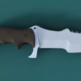 Survival Knife Weapon 3d model