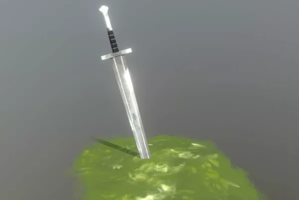 Western Sword Lowpoly 3d model Western Sword Lowpoly 3d model