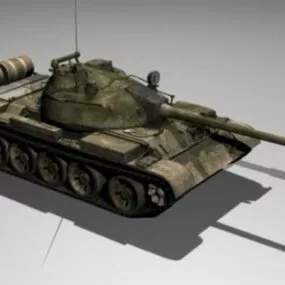 T55 Russian Tank 3d model
