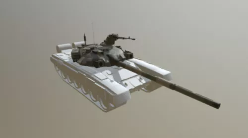Russian Battle T-90 Weapon 3d model Russian Battle T-90 Weapon 3d model