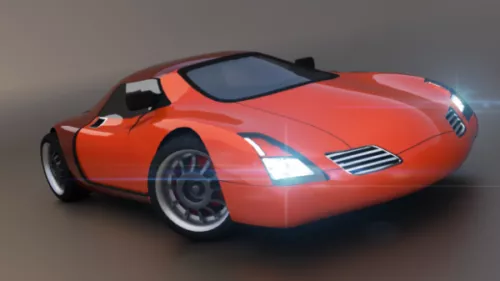 Car Concept Red Ssm 3d model Car Concept Red Ssm 3d model