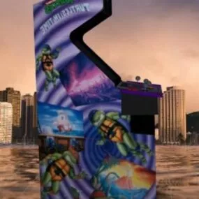 Turtles In Time Upright Arcade Game Machine 3d model