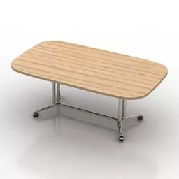 Oval Table Design 3d model