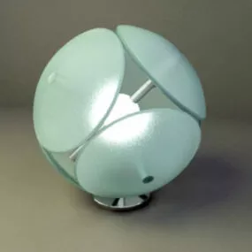 Circle Table Lamp V1 3d model