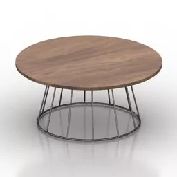 Living Room Round Table Swoon 3d model