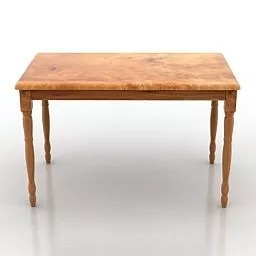 Wooden Table Windsor Design 3d model