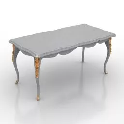 Classic Table Versace Design 3d model