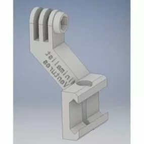 Printable Tactical Gopro Picatinny Mount 3d model