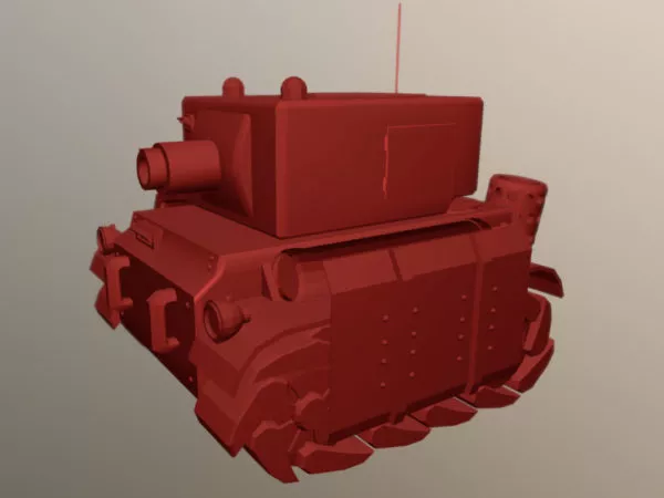 Futuristic Super Tank 3d model