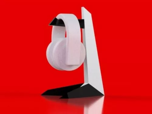 Wireless Headphone Gadget 3d model