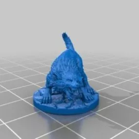 Tattered Wolf Character Sculpt 3d model