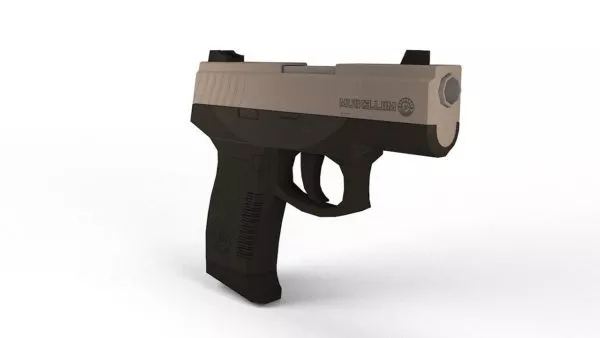 Taurus Pt320 Hand Gun 3d model Taurus Pt320 Hand Gun 3d model