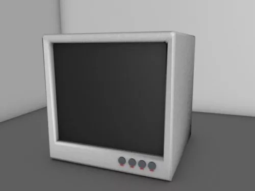 Old Crt Television 3d model Old Crt Television 3d model