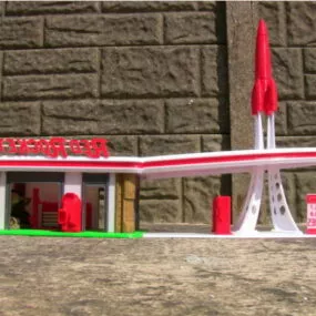 Red Rocket Fallout Printable 3d model