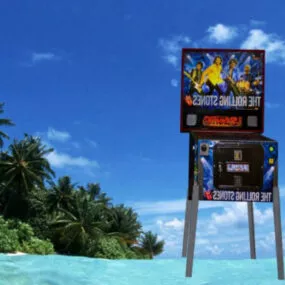 Rolling Stones Game Pinball Machine 3d model